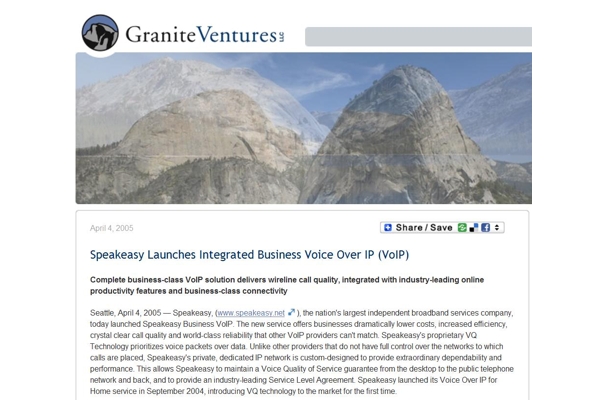 Press Release: Speakeasy Launches Integrated Business Voice Over IP (VoIP)